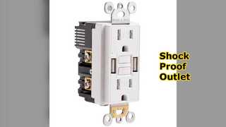 پریز GFCI ایمن یک USB از شما محافظت می کند