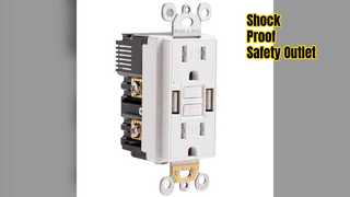 پریز GFCI ایمن A USB Safety